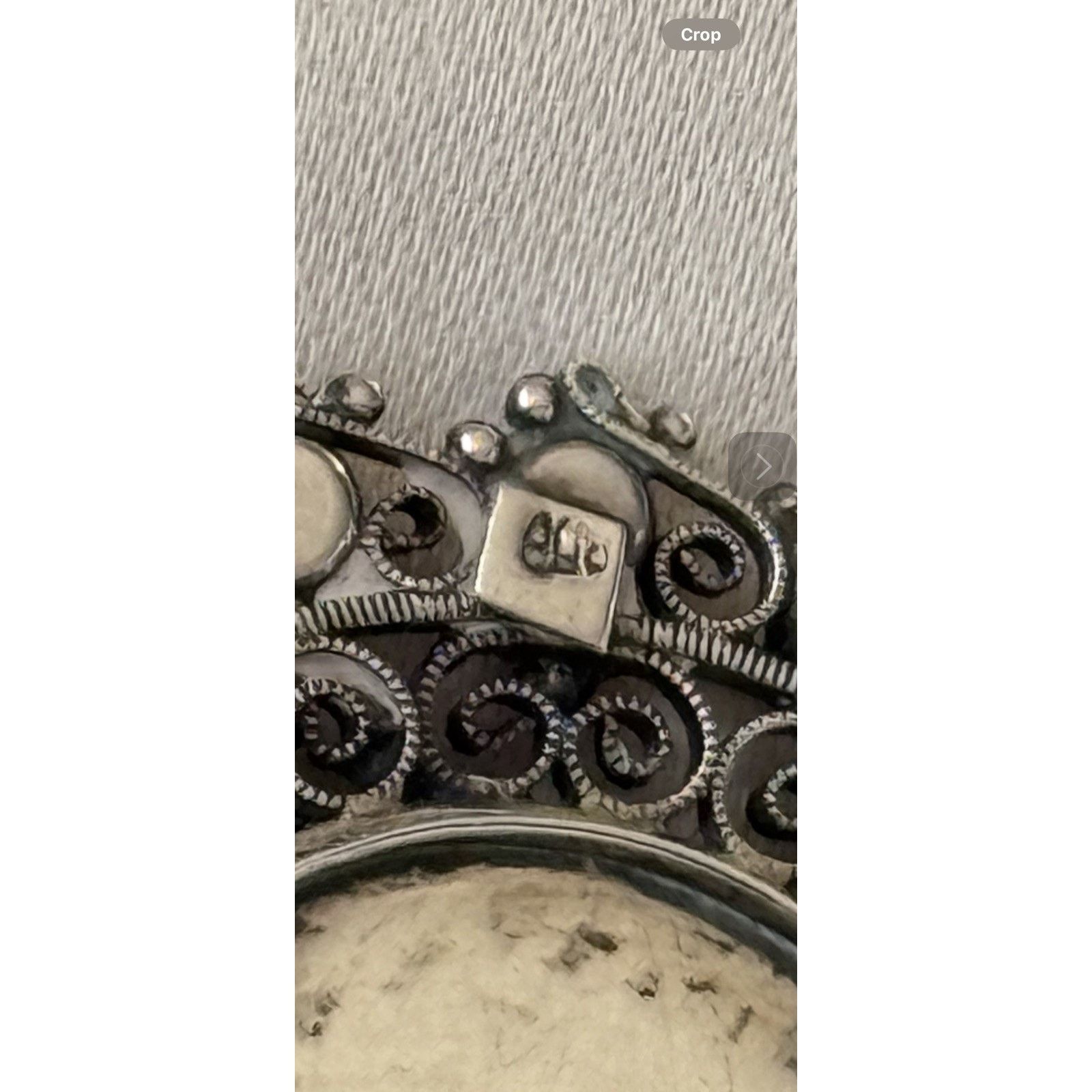 The Unbranded Brand Vintage Portrait Brooch HandPainted Mini Filigree Faux Pearl Size ONE SIZE - 6 Thumbnail