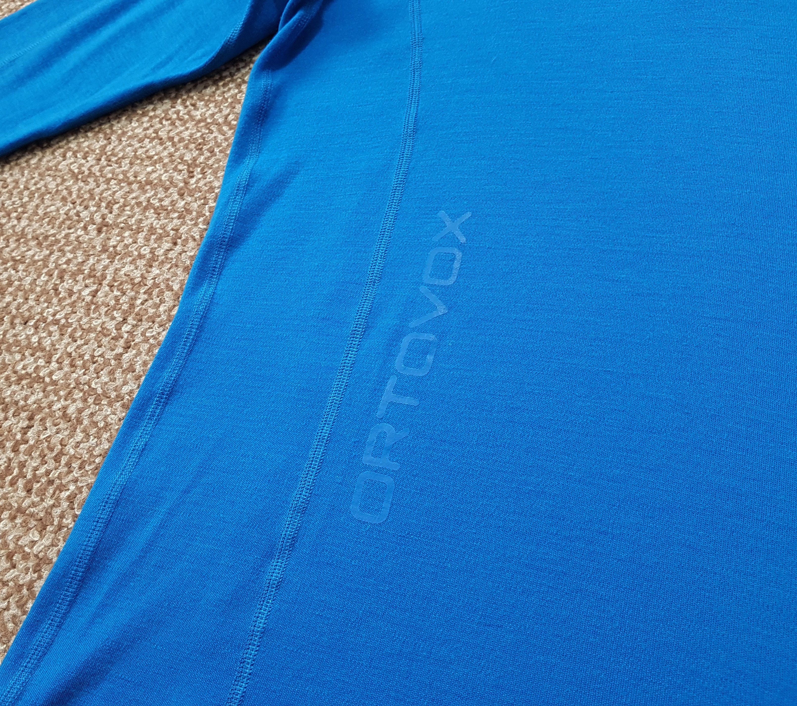 ORTOVOX Ortovox Merino Men's Long Sleeve Base Layer Zip Neck sz L Size US L / EU 52-54 / 3 - 5 Thumbnail