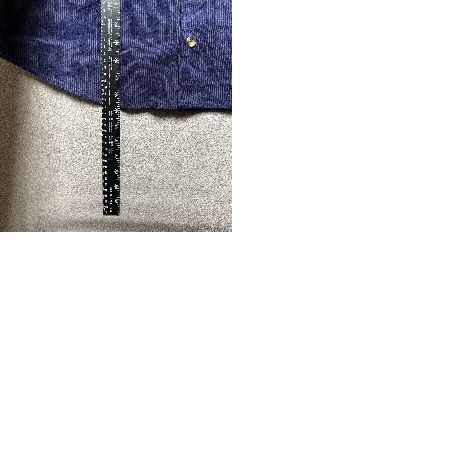 Gap GAP Shirt Mens Medium Navy Blue Corduroy Long Sleeve Button Up NWT Size US M / EU 48-50 / 2 - 9 Thumbnail
