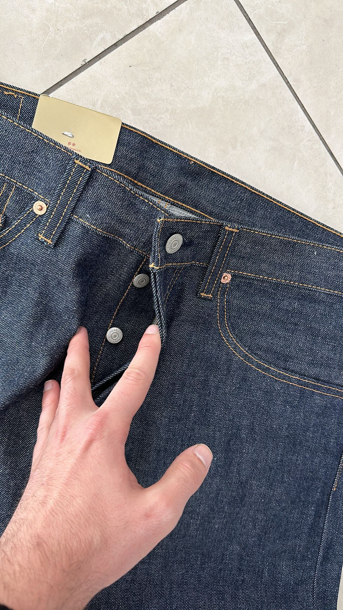 Levi's Vintage Clothing LVC Levi's Vintage Clothing 1971 501 Golden Ticket Slevedge Size US 38 / EU 54 - 8 Thumbnail