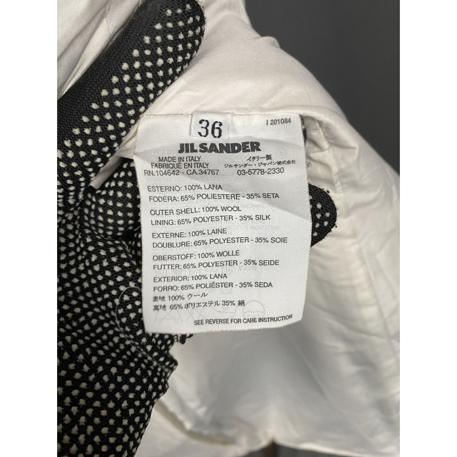 Jil Sander Jil Sander Women's Brown Wool Tailored Overcoat Size 36 Size XS / US 0-2 / IT 36-38 - 11 Thumbnail