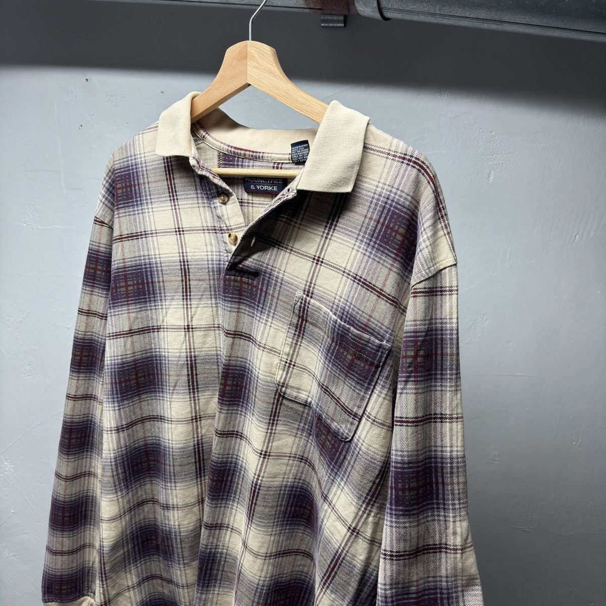 Vintage 90s Thrashed Faded Distressed Plaid Shirt ERD Grunge Chrome Size US L / EU 52-54 / 3 - 2 Thumbnail