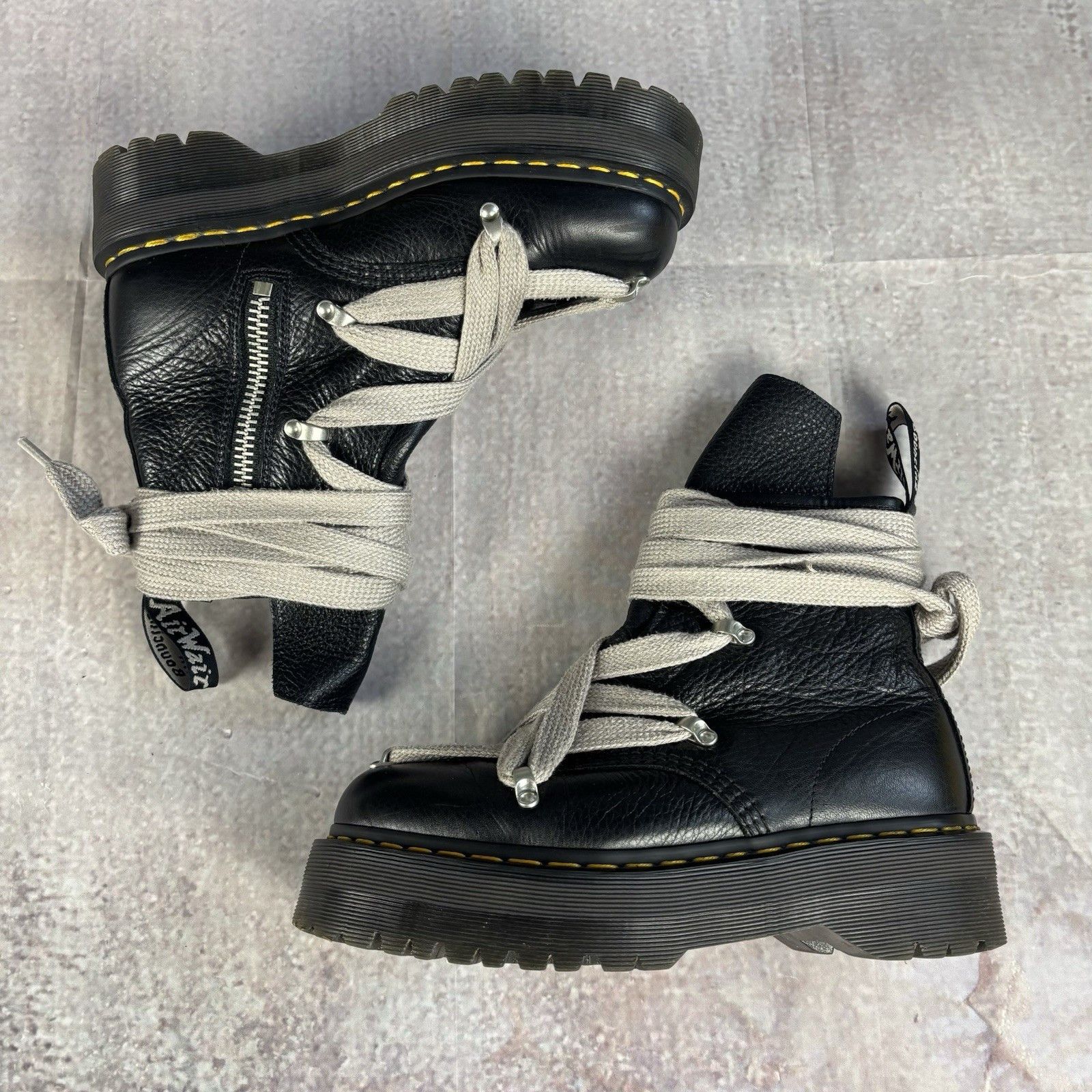 Dr. Martens × Rick Owens Rick Owens X DR. doc martens Megalace 1460 Size US 8 / EU 41 - 2 Thumbnail