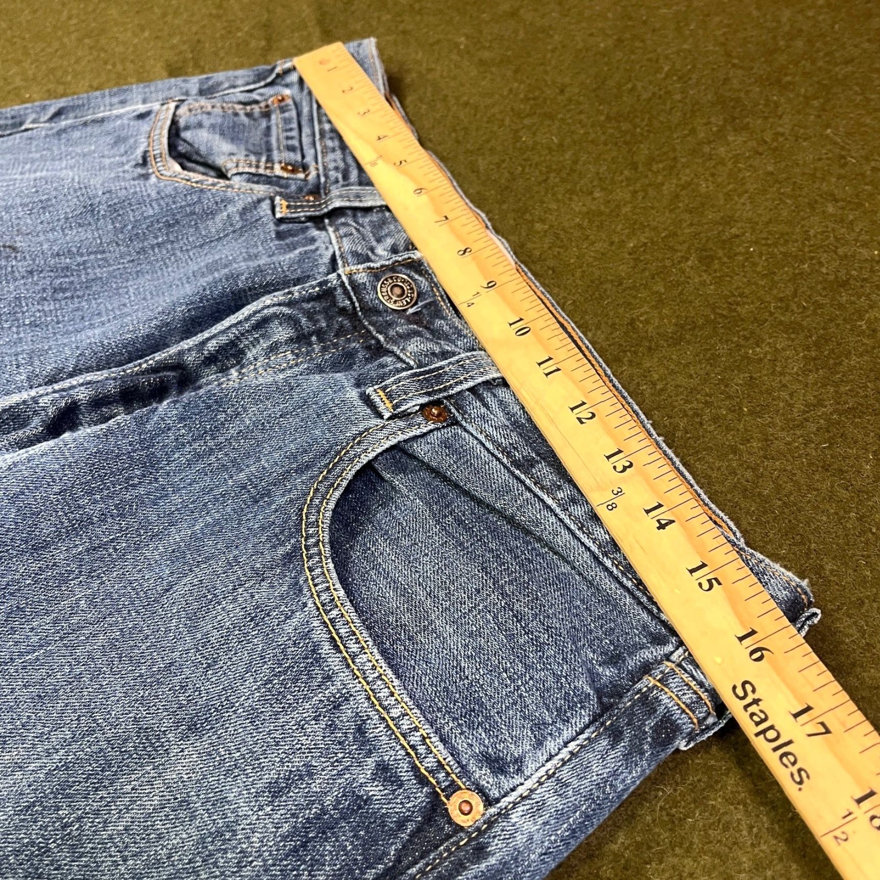 Levi's Levi's Mens Jeans 501 Blue Original Fit Straight Leg Denim Zip Fly 34 Regular Mens Size US 32 / EU 48 - 3 Thumbnail