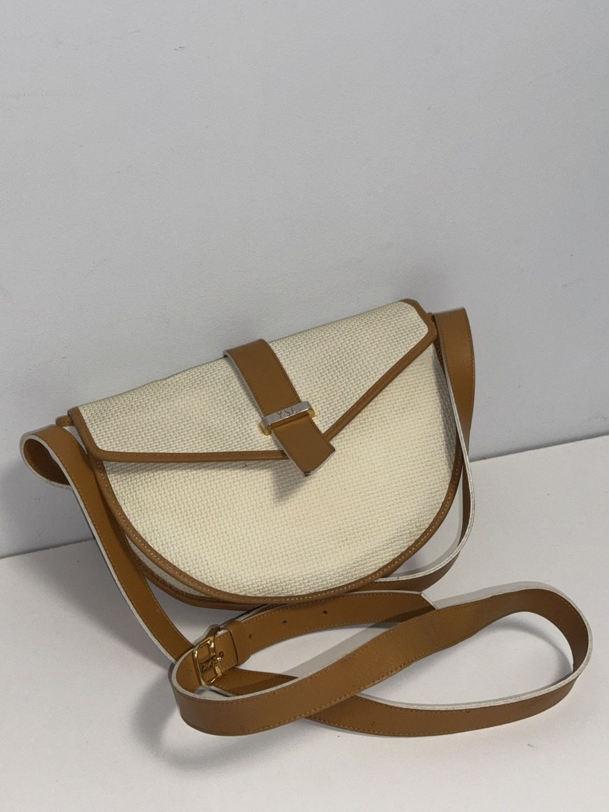 Yves Saint Laurent YVES SAINT LAURENT Shoulder Bag PVC x Leather Size ONE SIZE - 1 Thumbnail