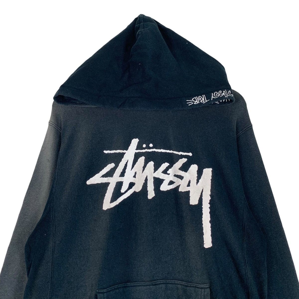 Stussy Trashed STUSSY Big Logo Sun Faded / Burn Hoodies #0823-C37 Size US M / EU 48-50 / 2 - 3 Thumbnail