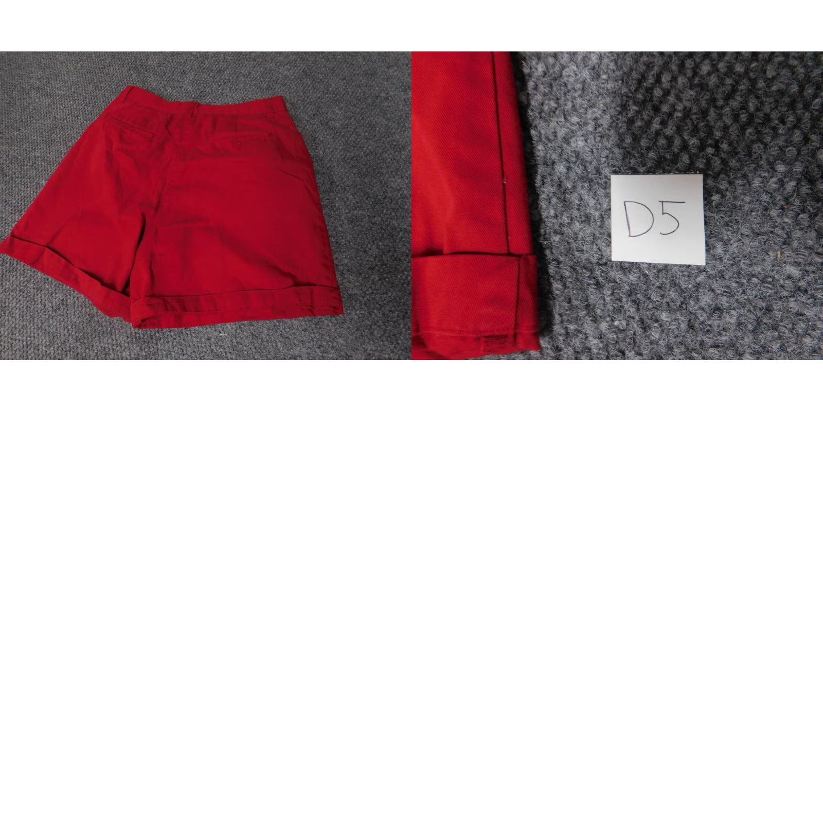 Jones New York Jones New York Womens Shorts 10 Red Chino Straight Cuffed Knit Cotton Flat Front Eyelet Casual Regular Mid Rise Womens Shorts 10 Red Jones New York Size 32" / US 10 / IT 46 - 8 Thumbnail