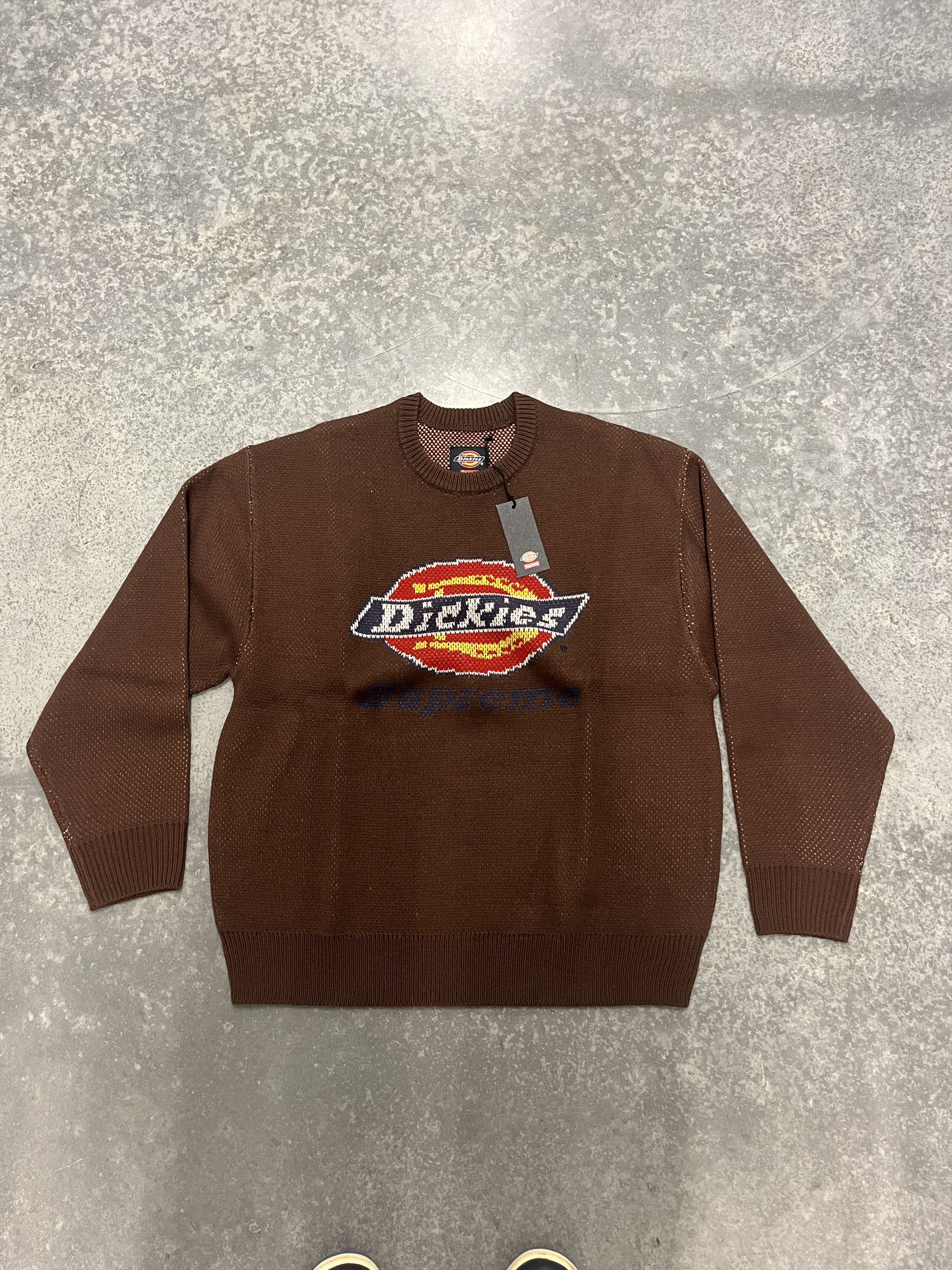 Dickies × Supreme Supreme x Dickies Sweater Brown Sz S Size US S / EU 44-46 / 1 - 1 Thumbnail
