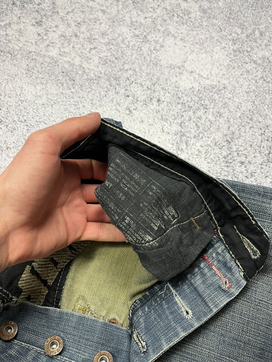 Japanese Brand × Lambretta Lambretta Vintage Baggy Jeans Big logo Drill Streetwear Y2K Size US 32 / EU 48 - 12 Thumbnail