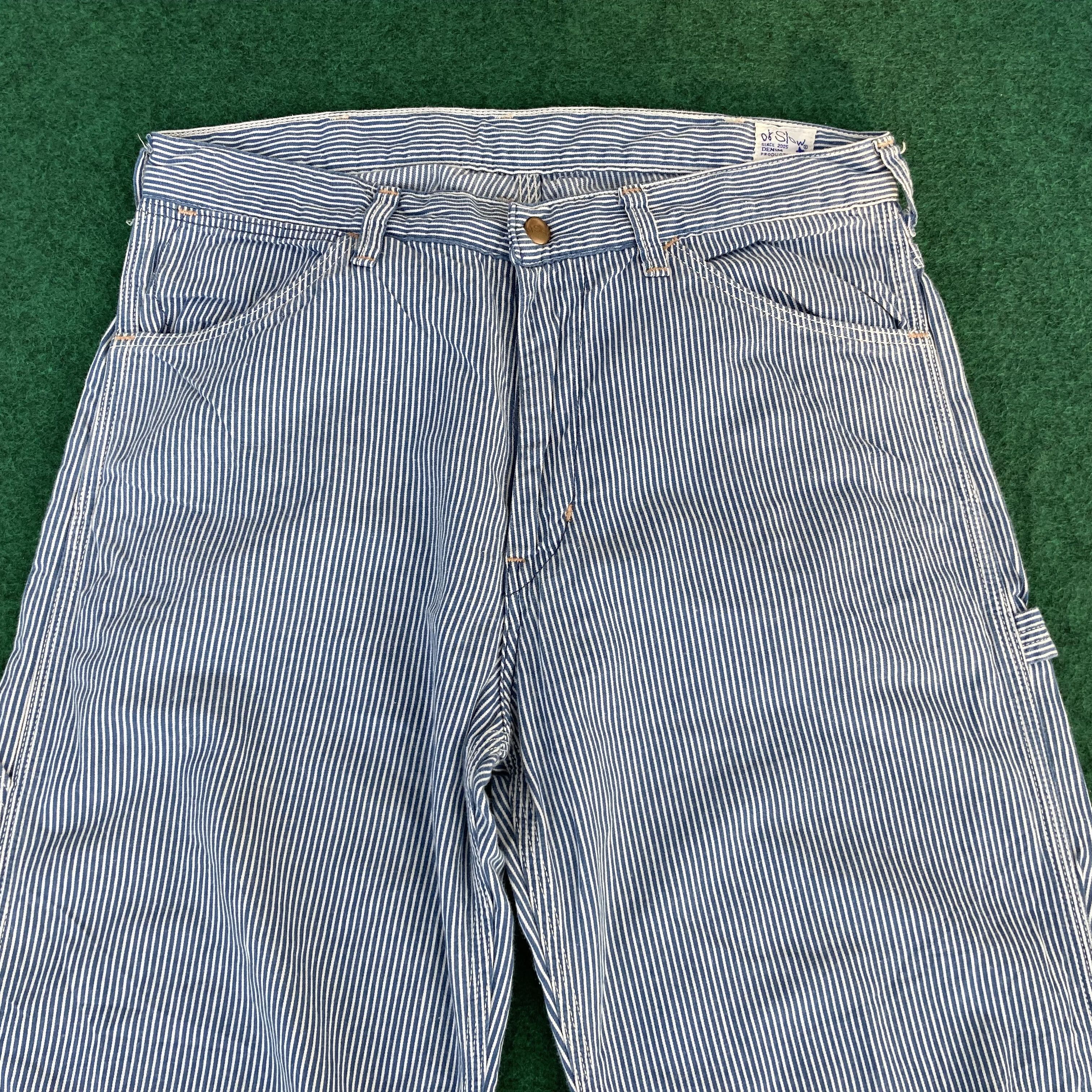 Japanese Brand × Orslow Vtg Orslow Workwear Striped Trouser Hickory Jeans Size US 30 / EU 46 - 3 Thumbnail
