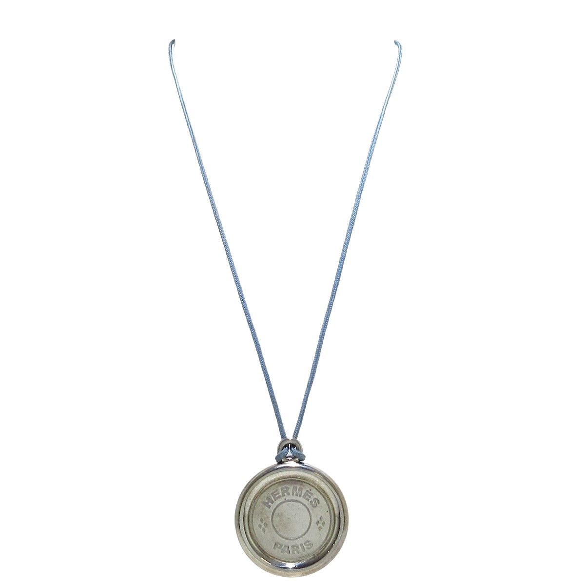 image of Hermes Clou De Selle Necklace in Silver, Women's