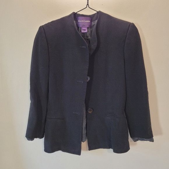 Ralph Lauren Purple Label Ralph Lauren Purple Label Vintage Black Blazer - Size 6 Size M / US 6-8 / IT 42-44 - 5 Thumbnail