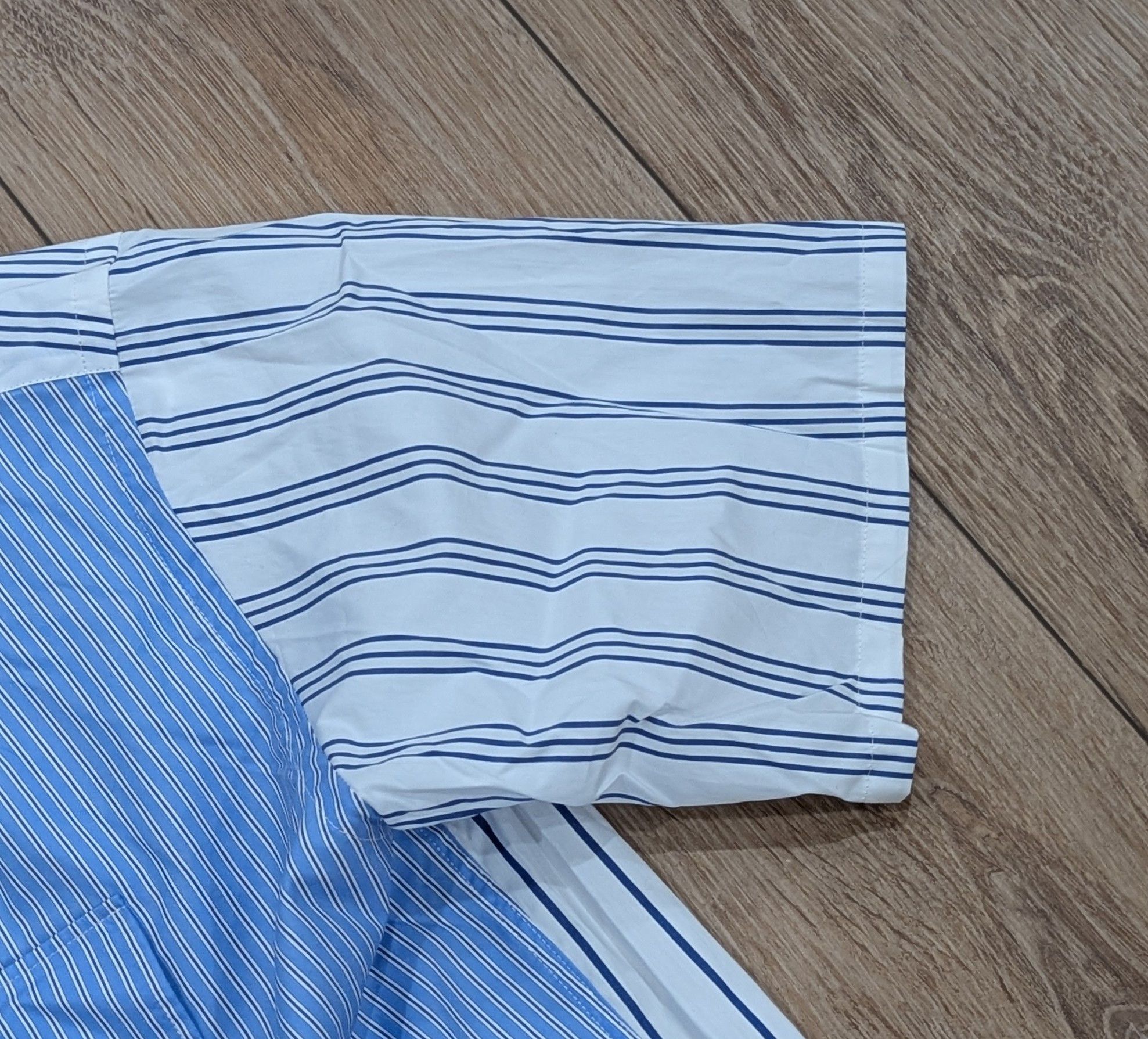 JW Anderson JW Anderson Mixed Stripe SS Button Up Shirt Light Blue 52 Size US L / EU 52-54 / 3 - 5 Thumbnail