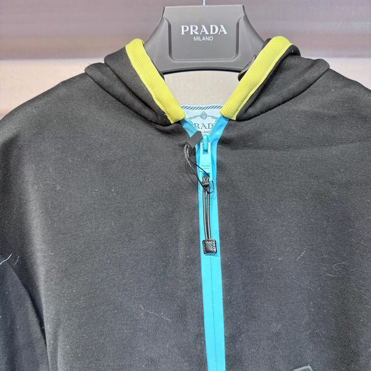 Prada Prada Black Zipper Hooded Jacket XL New Size US XL / EU 56 / 4 - 3 Thumbnail