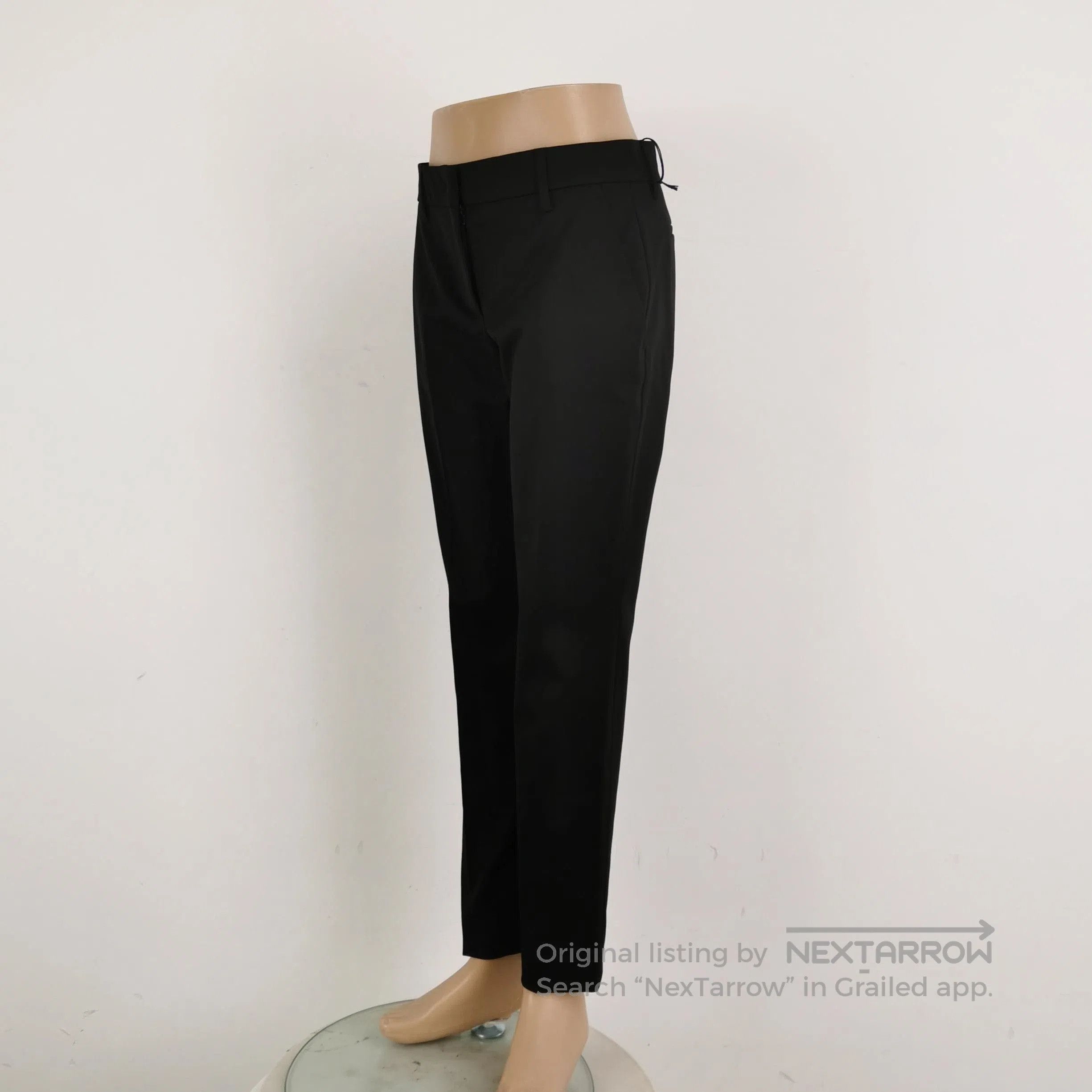 Prada Prada Black Cotton Blend Trousers Size 4. Size 39" - 2 Thumbnail