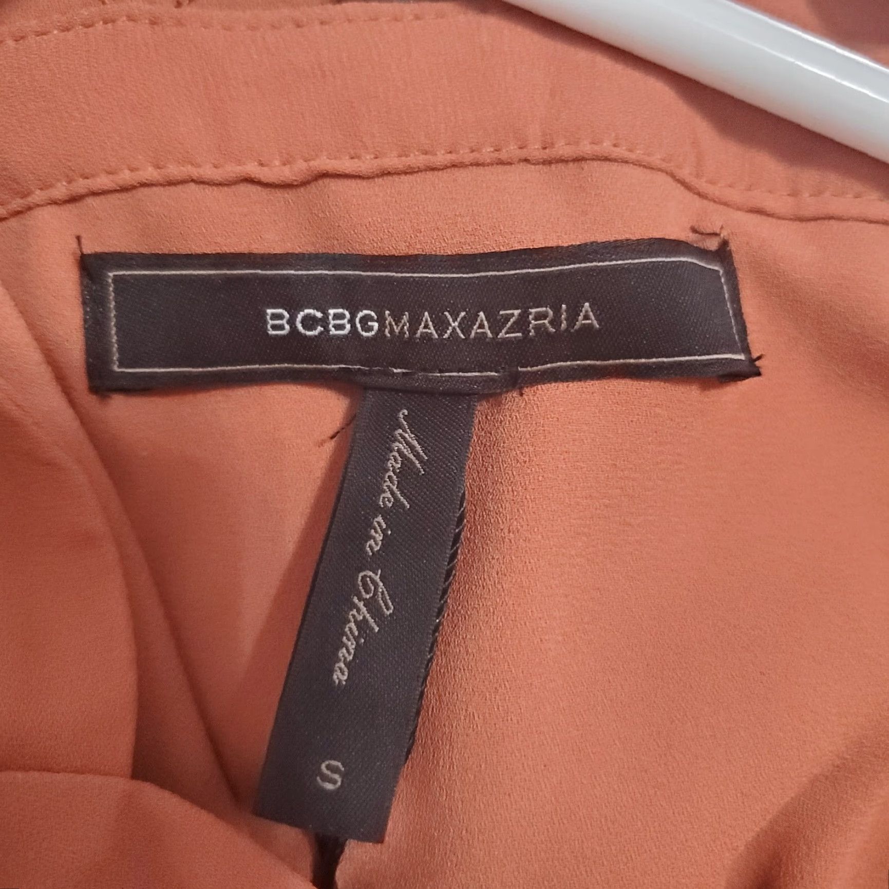 Bcbgmaxazria BCBGMAXAZRIA Womens Dress S Chelsey Cedarwood Cold Shoulder Ruffles Strappy Mini Dress - Terracotta Womens (S) Size S / US 4 / IT 40 - 3 Thumbnail