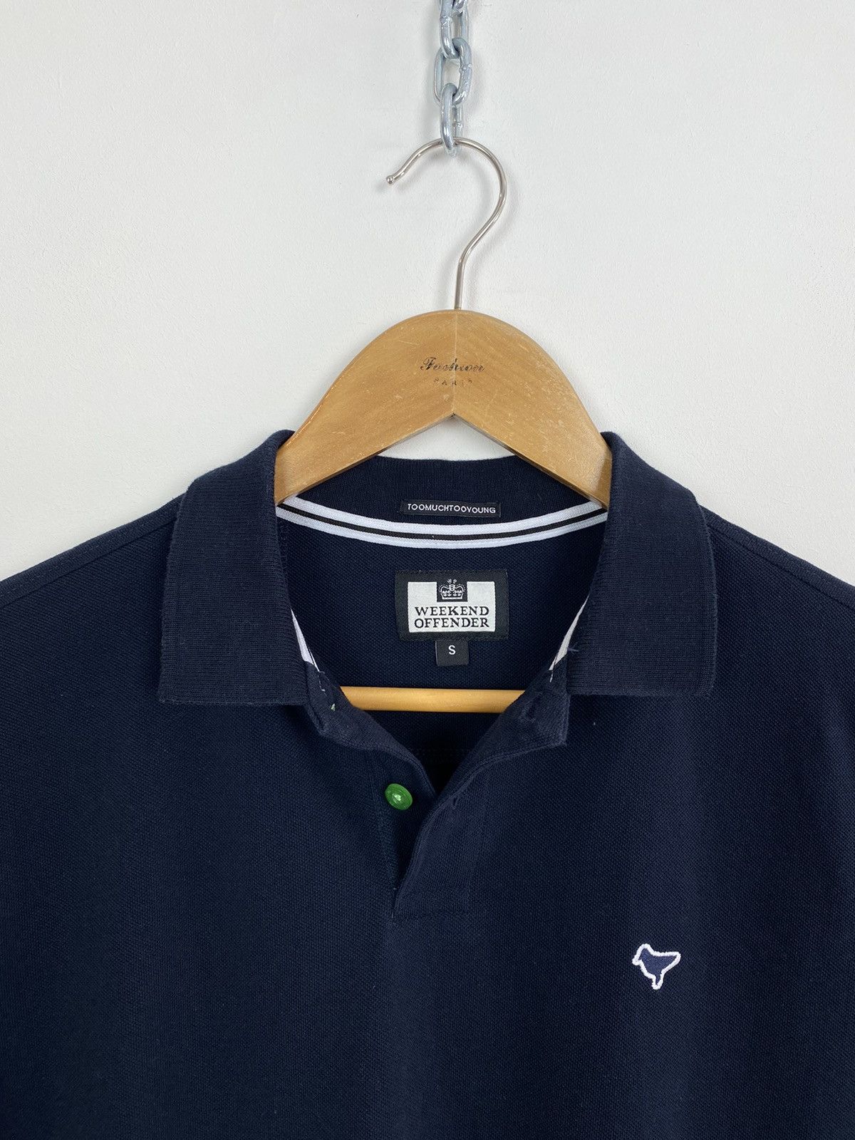 Weekend Offender Weekend Offender Short Sleeve Polo Shirt Size S Blue Top Size US S / EU 44-46 / 1 - 3 Thumbnail