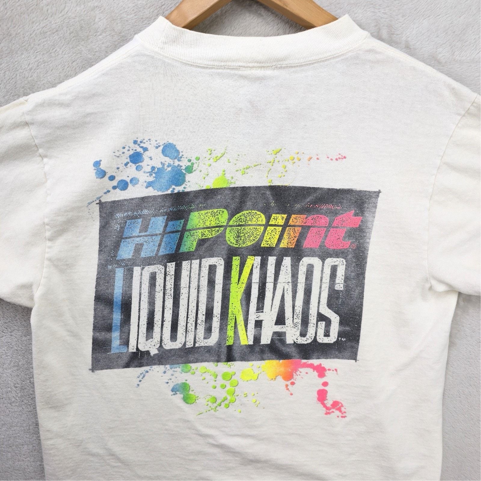 Anvil Vintage HP Hi Point Liquid Khaos Shirt Mens Medium White Size US M / EU 48-50 / 2 - 1 Thumbnail