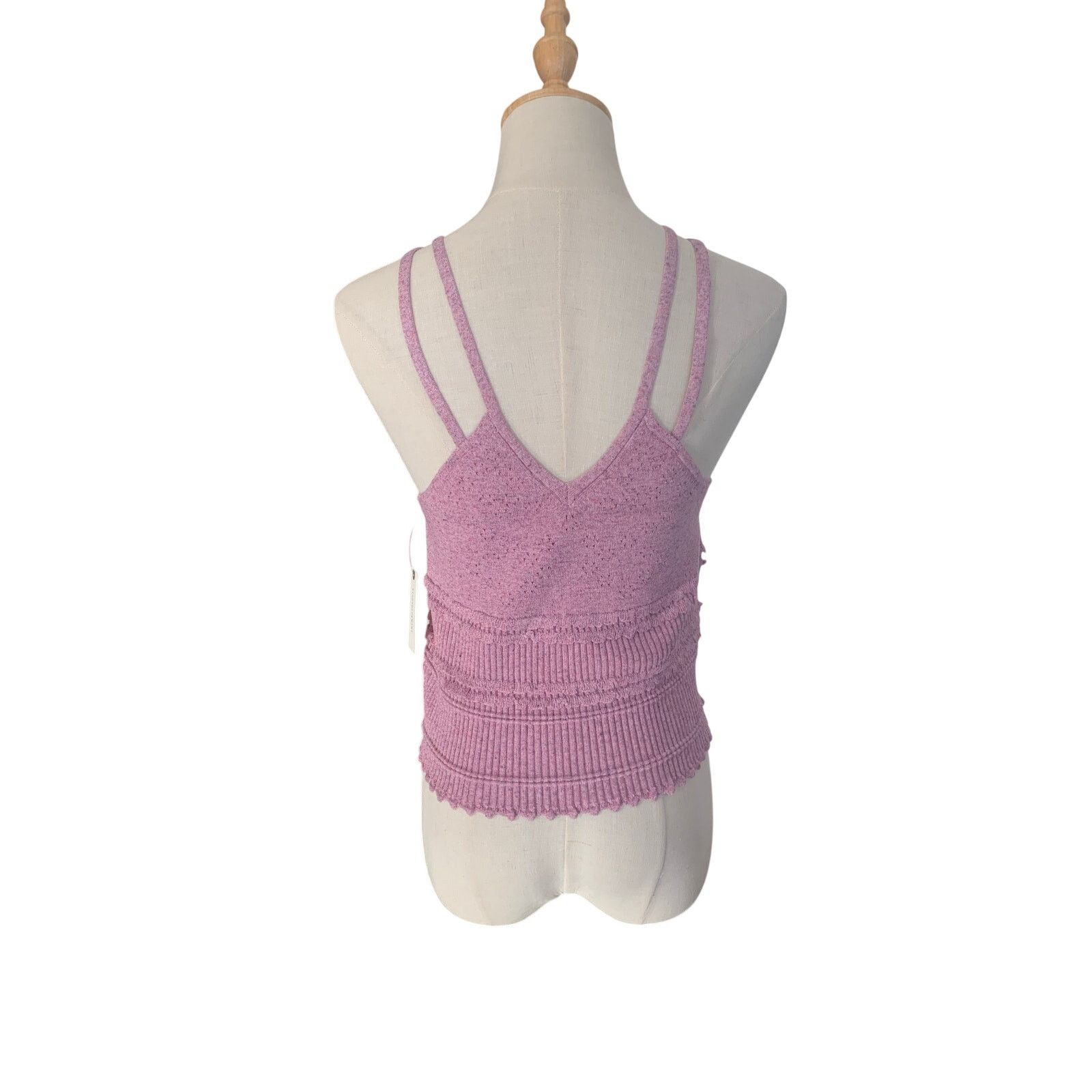 Anthropologie NWT Anthropologie Knit V-Neck Linen Blend Tank Top Size M / US 6-8 / IT 42-44 - 5 Thumbnail