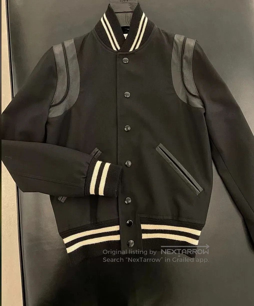 Saint Laurent Paris SAINT LAURENT Black Baseball Jacket. Size US M / EU 48-50 / 2 - 1 Thumbnail