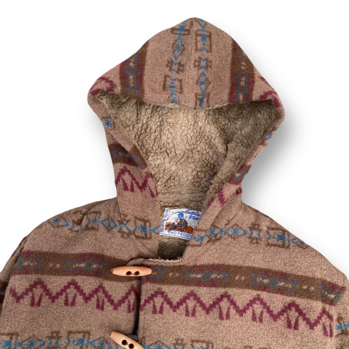Japanese Brand × Vintage Vintage Hoodies Jacket Navajo Native Style. #D6 Size US L / EU 52-54 / 3 - 2 Thumbnail