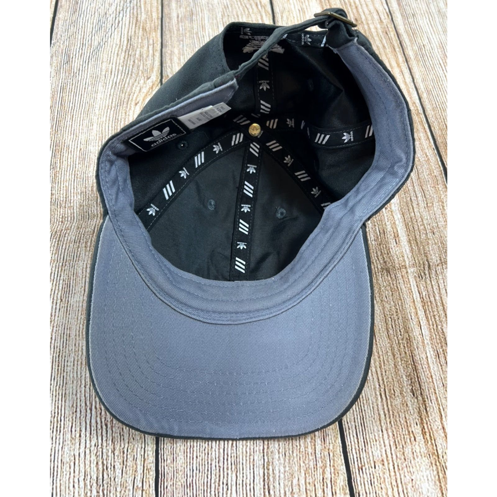 Adidas adidas orginals Gray Trefoil Baseball Cap Hat Mens Adjustable Size ONE SIZE - 3 Thumbnail