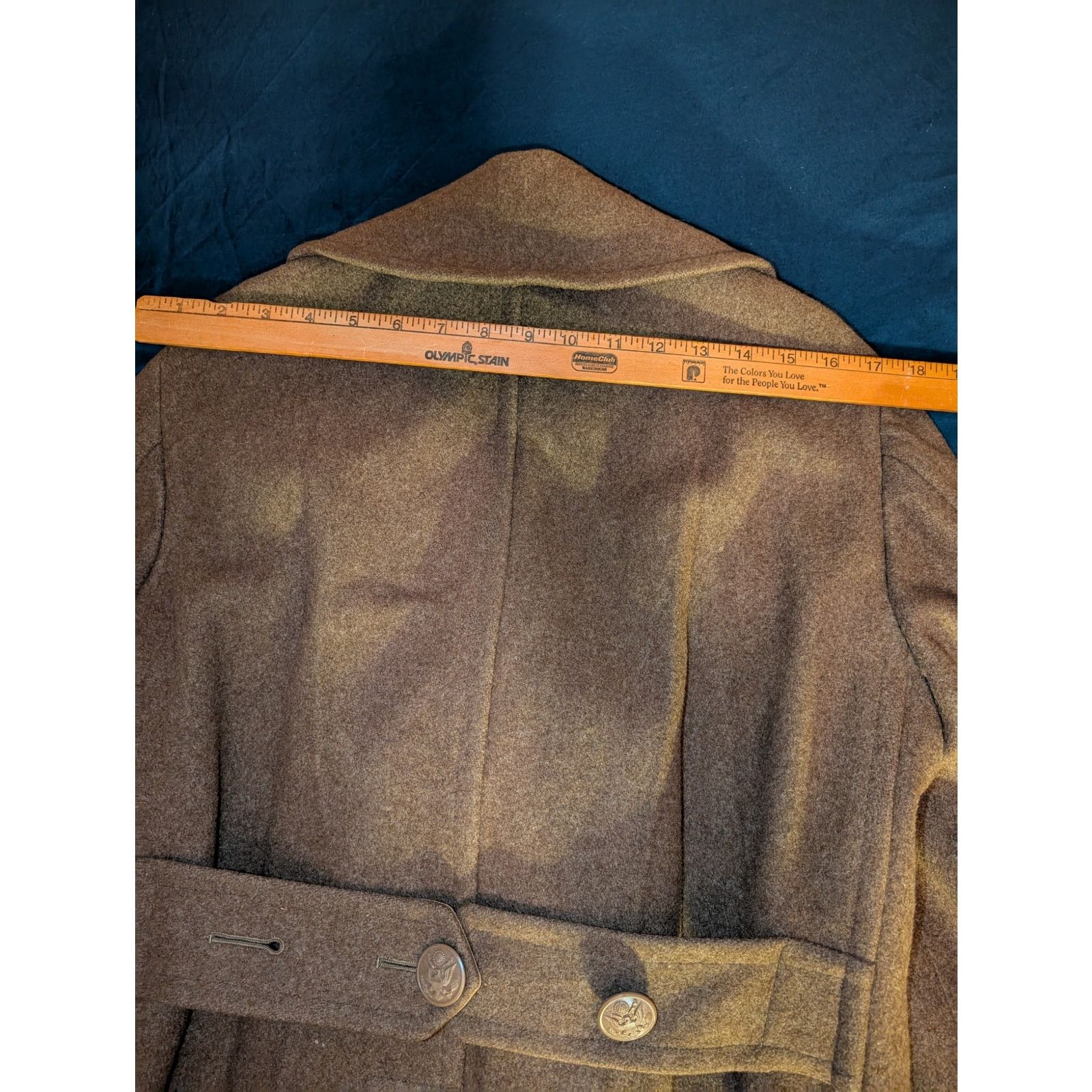 Alpha Industries Vintage Military WW2 WWII Heavy Wool Peacoat Small 34R USA Size US S / EU 44-46 / 1 - 8 Thumbnail