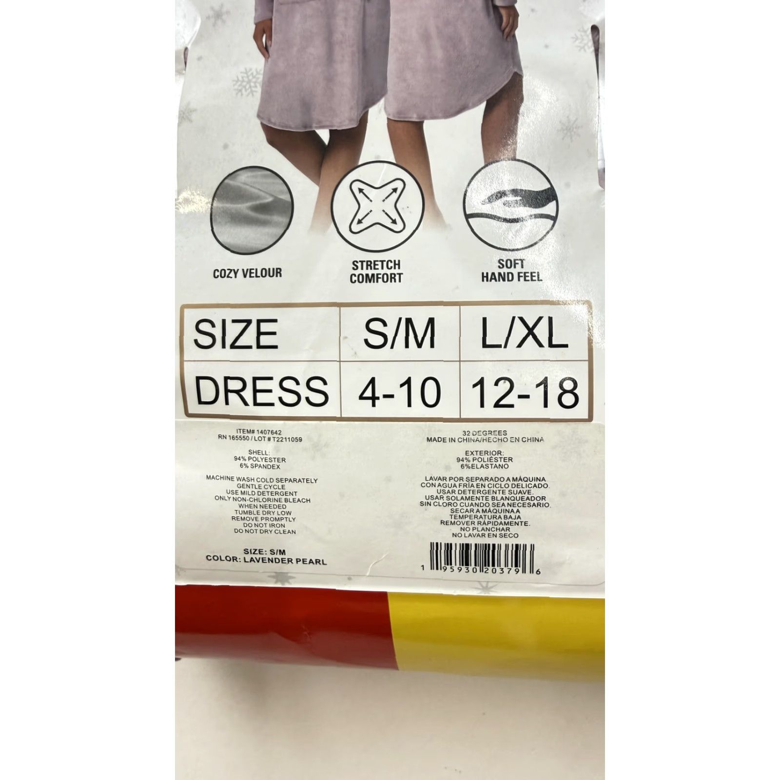 Vintage 32 Degrees Heat Sleep Lounger Womens S/M Purple Velour Hooded Chemise Sleepwear Size ONE SIZE - 4 Thumbnail