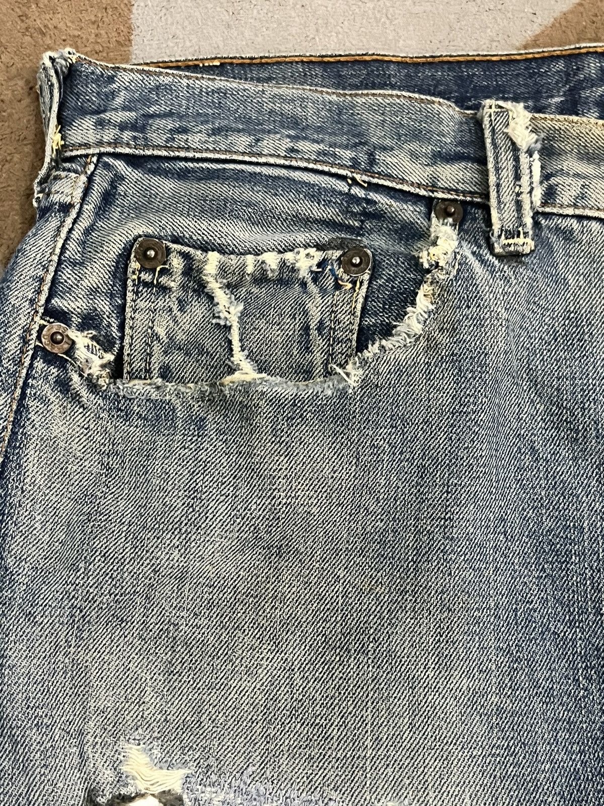 Levi's True Vintage 60’s Levi’s 501 Big E Button 4 Selvedge Denim Size US 32 / EU 48 - 9 Thumbnail