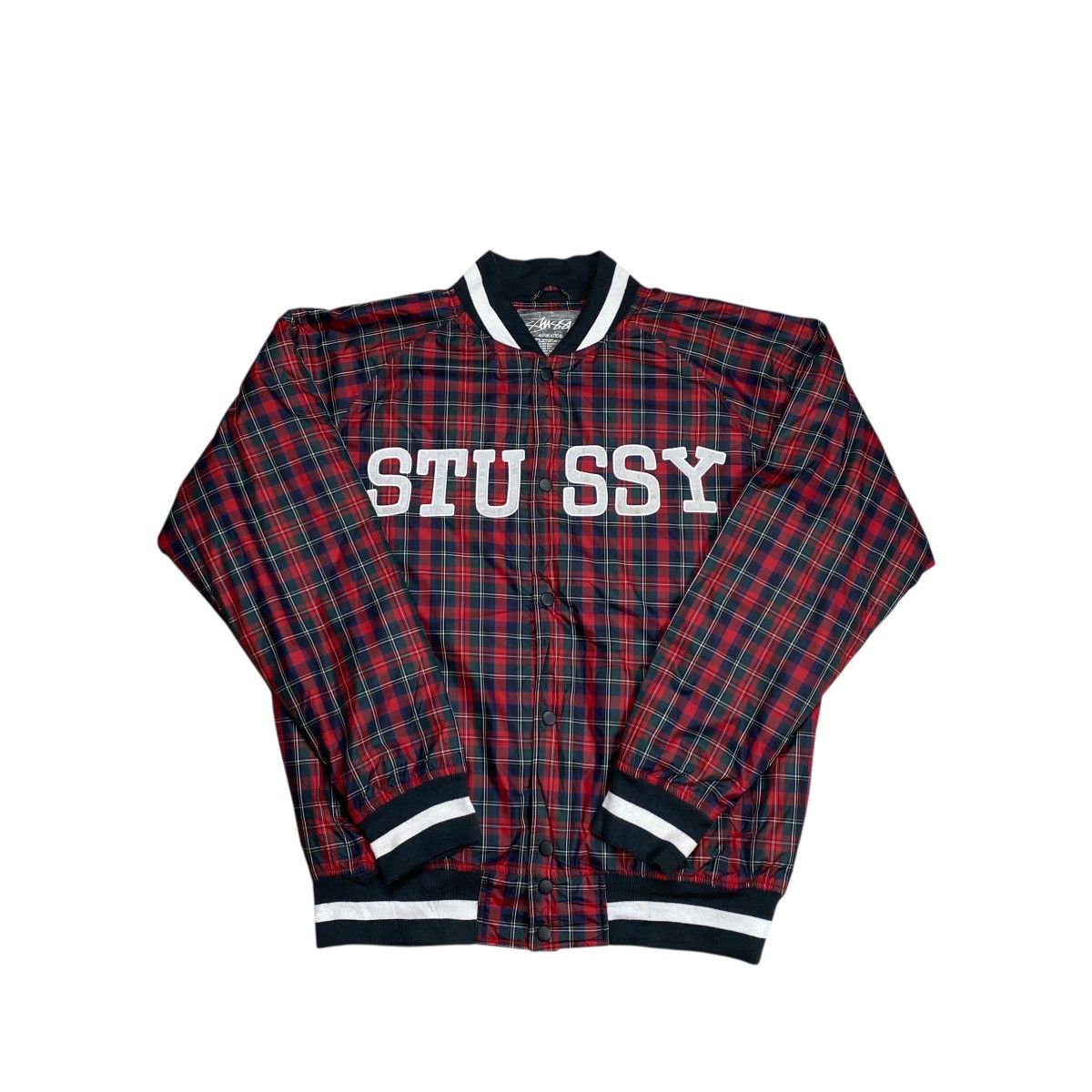 Stussy Stussy Logo Patch Thermolite Plaid Varsity Jacket Size US L / EU 52-54 / 3 - 5 Thumbnail