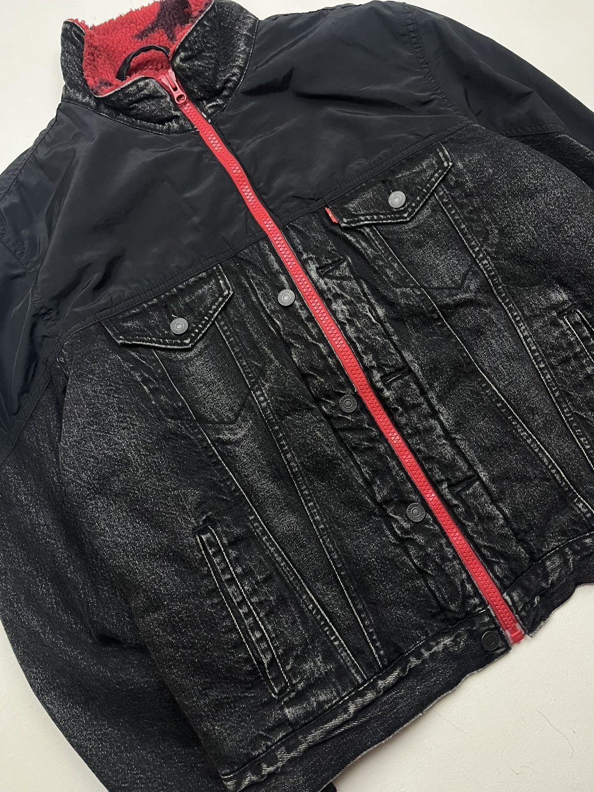Levi's Levi’s Premium Hybrid Denim Trucker Jacket Size US L / EU 52-54 / 3 - 2 Thumbnail