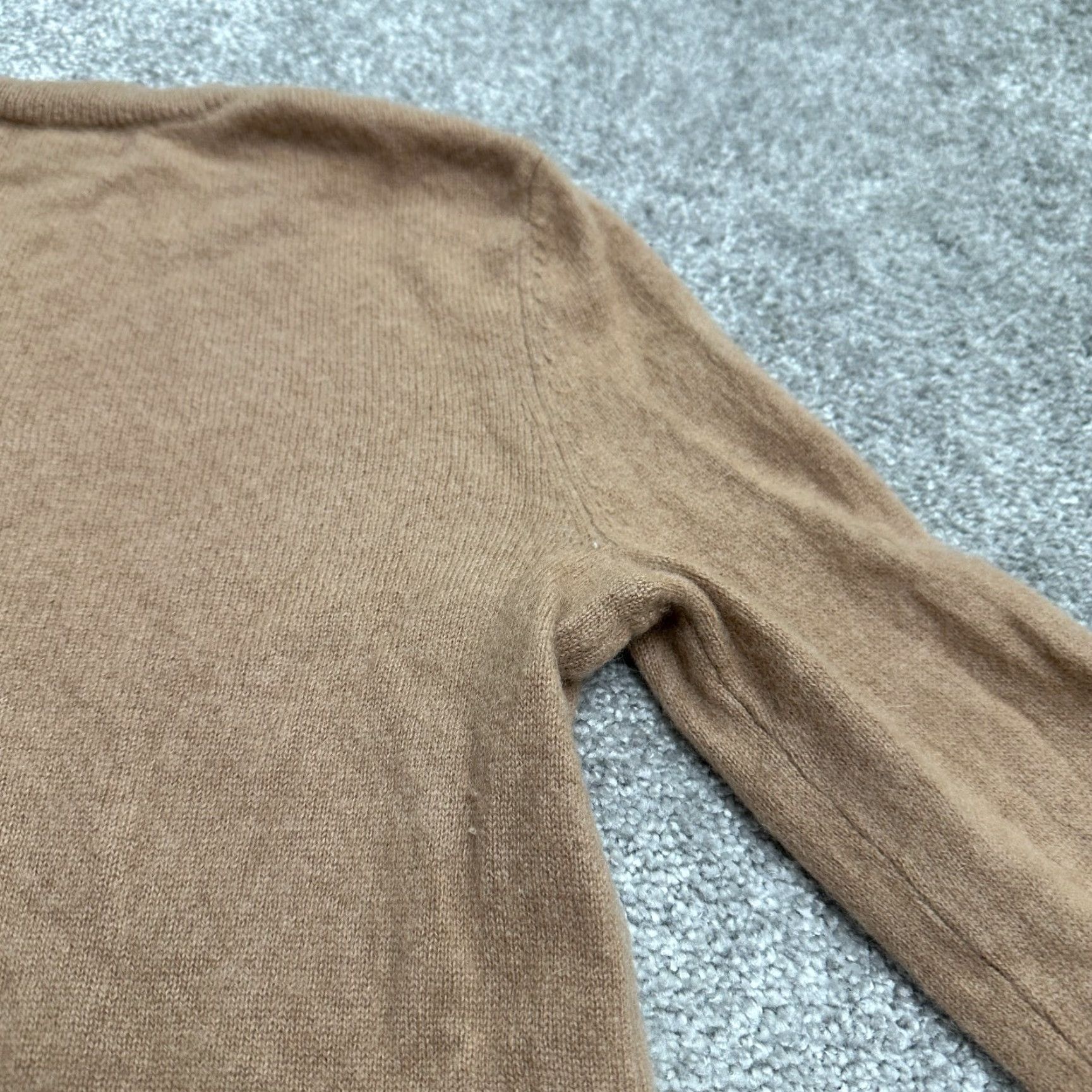 AQUA Aqua Cashmere Sweater Shirt Womens Small Brown Crew Neck Pullover Adult Small Brown Classic Designer Size S / US 4 / IT 40 - 4 Thumbnail