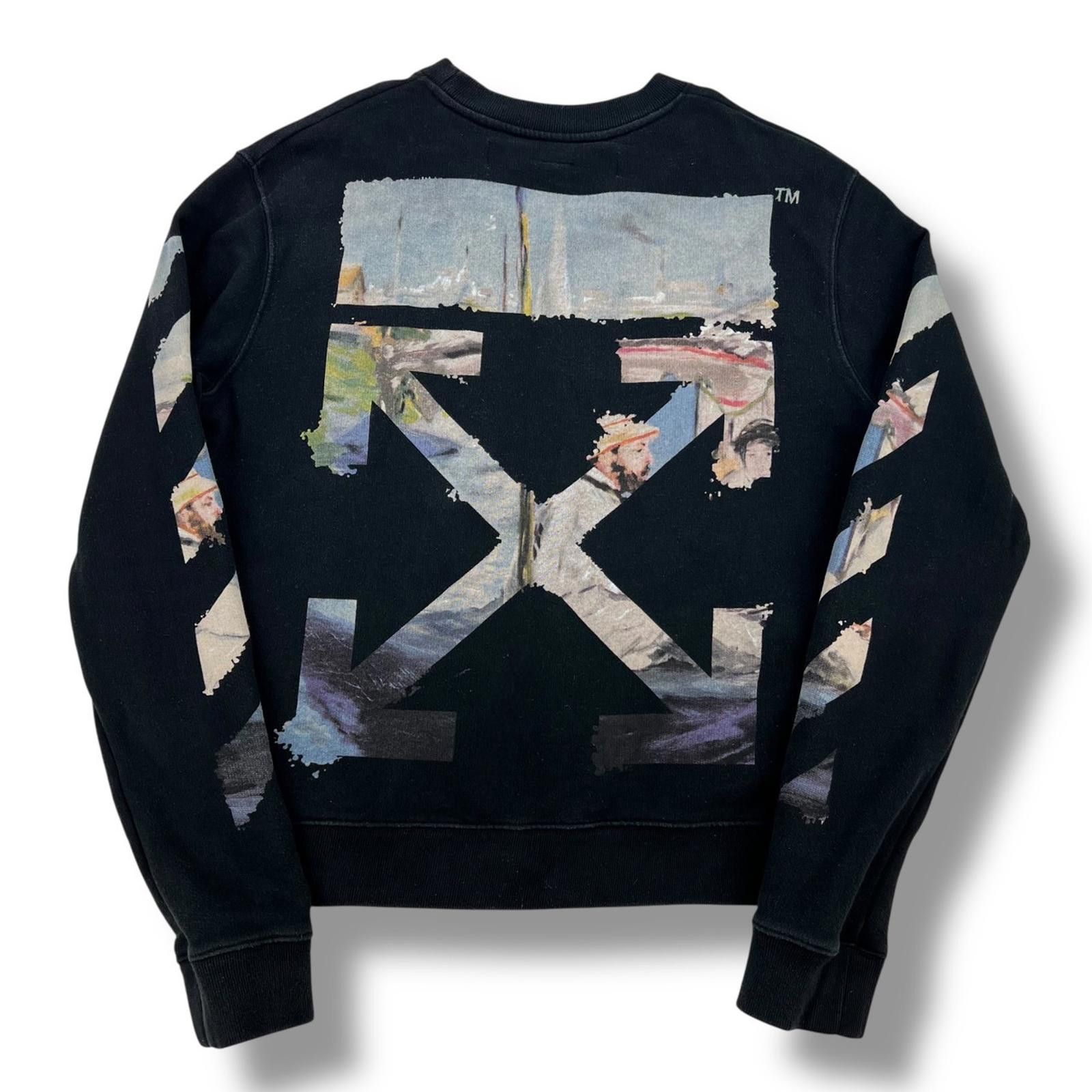 Off-White Off-White Monet Arrows Black Sweatshirt Size US M / EU 48-50 / 2 - 2 Thumbnail