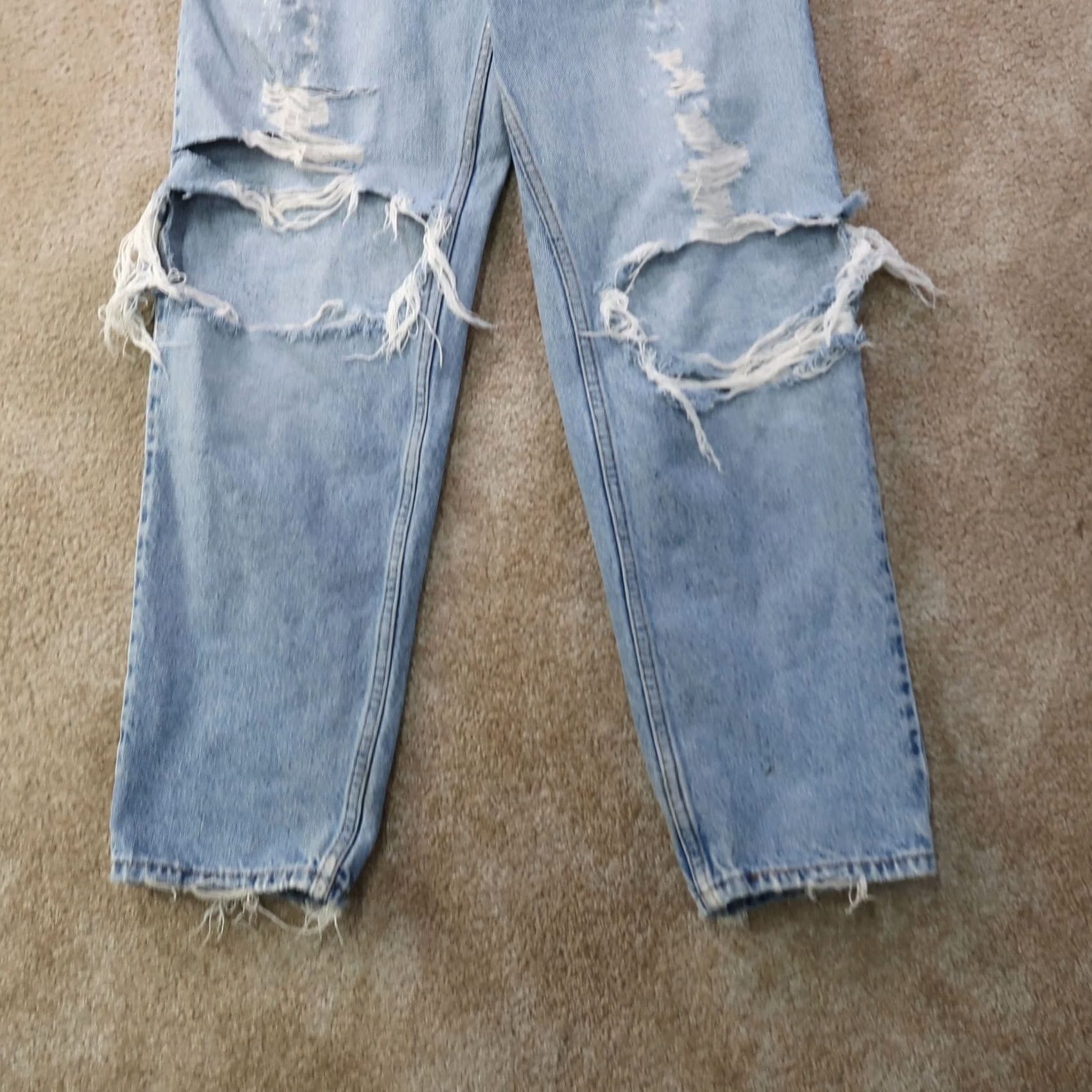 Levi's VINTAGE Levi's 550 Jeans Men 33x30 Relaxed Tapered Denim Blue Orange Tab Distressed 5-Pocket Size US 33 - 2 Thumbnail
