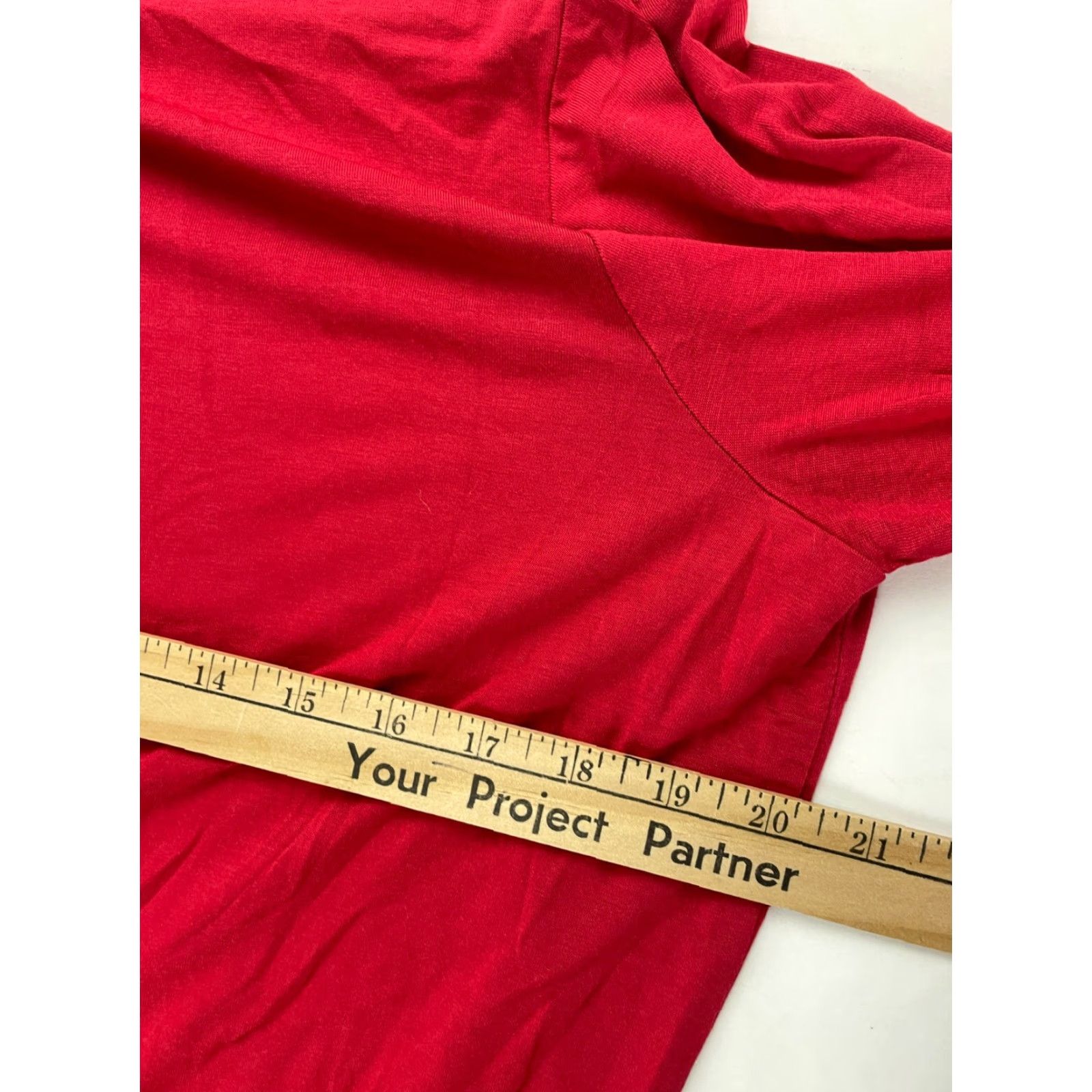 Vintage Grace Blouse Women's Size 0X Red Long Sleeve Crew Neck NWT Stretch, Breathable, Modern, Regular Fit - Grace The Perfect Fit Size XS / US 0-2 / IT 36-38 - 3 Thumbnail