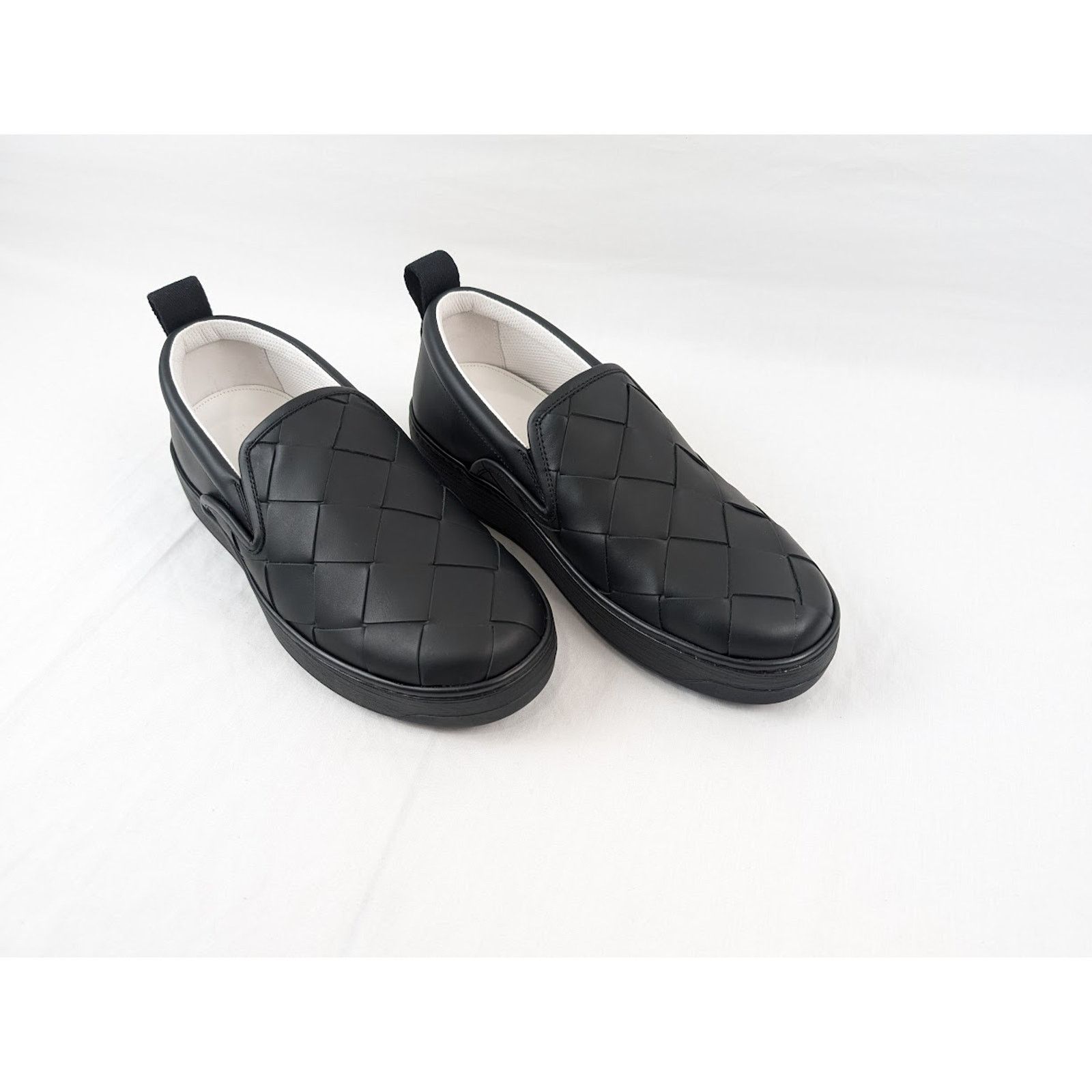 Bottega Veneta o1rshd1 Bolt Calf Intrecciato Sneakers in Nero Size US 7.5 / EU 40-41 - 14 Thumbnail