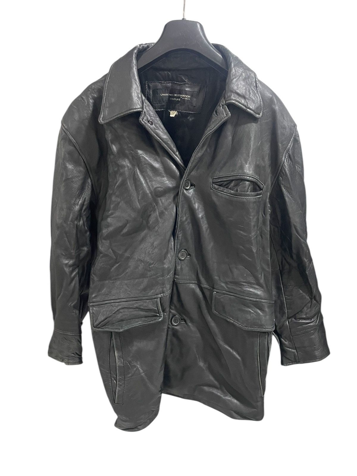 Vintage Unknown destination leather jacket Size US XL / EU 56 / 4 - 3 Thumbnail