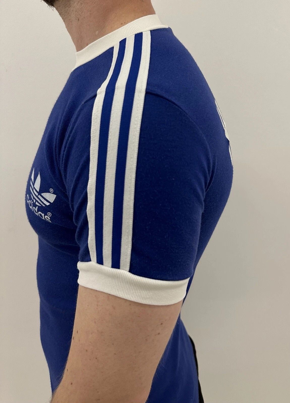 Adidas Vintage 1980s Adidas Hodr Shirt Tee Slim Fit made in Ireland Size US M / EU 48-50 / 2 - 5 Thumbnail