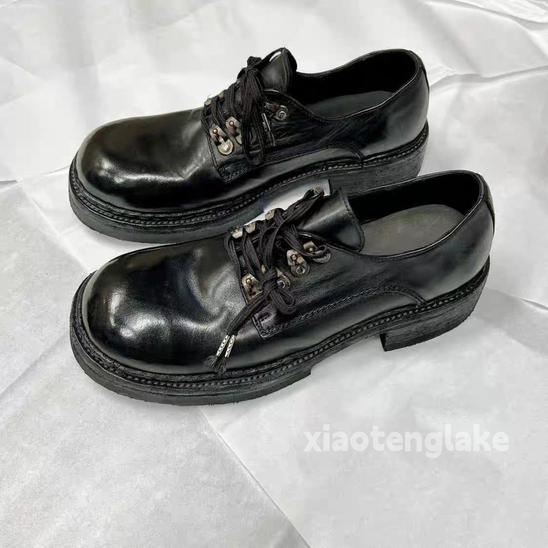 Vintage Utility punk yuppie outdoor tactical derby shoes Size US 9 / EU 42 - 2 Thumbnail