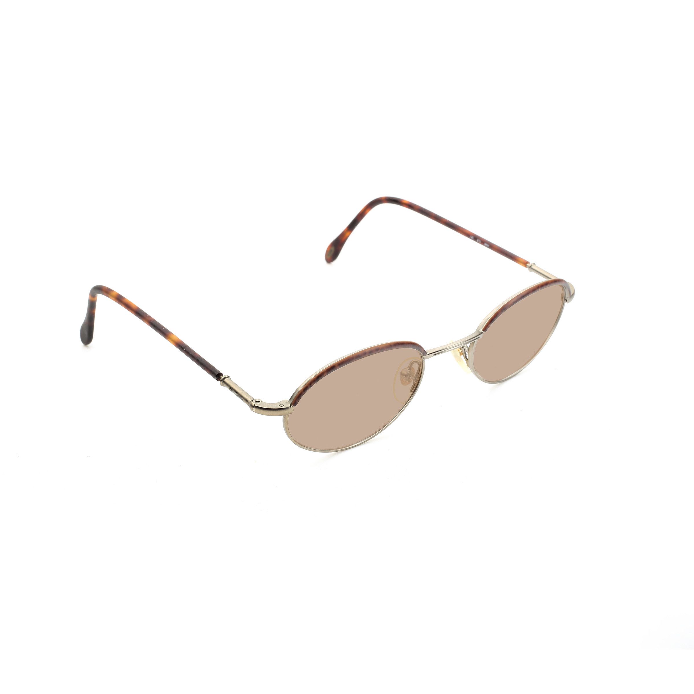 Ralph Lauren Ralph Lauren '90s Silver Dark Havana Oval Sunglasses Size ONE SIZE - 1 Thumbnail