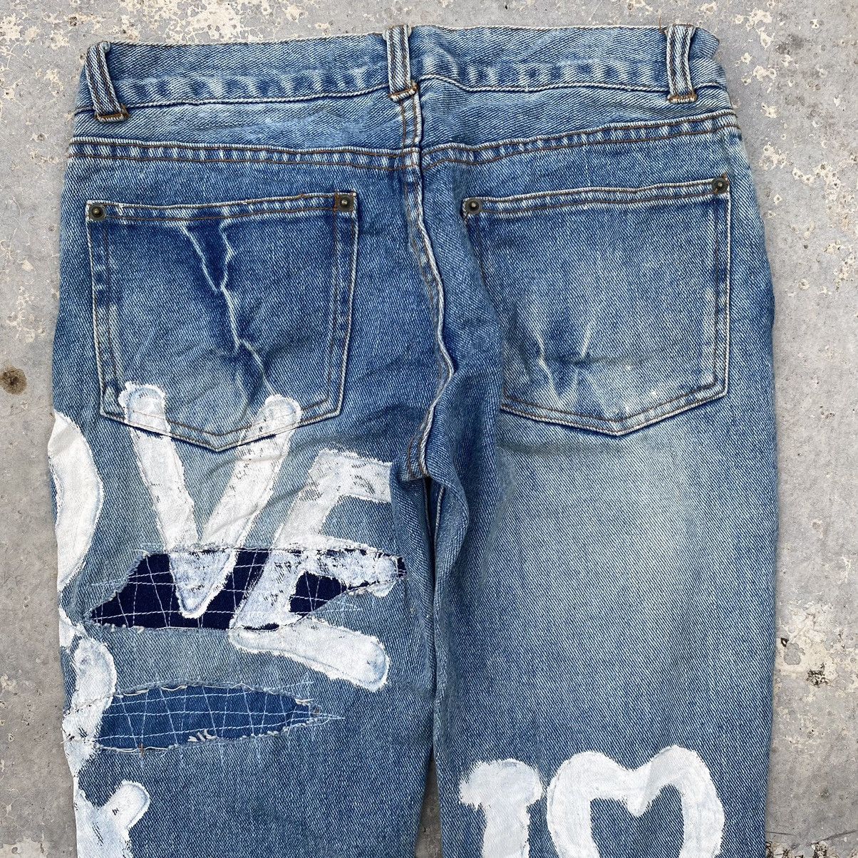 If Six Was Nine vintage classic members patchwork ripped denim jeans Size US 28 / EU 44 - 11 Thumbnail