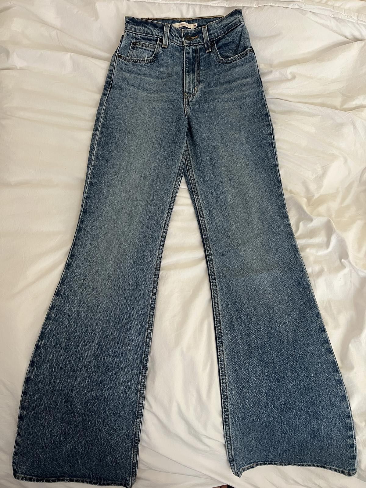 Other Levis High Rise Flare - Stone washed Size 23" - 2 Thumbnail