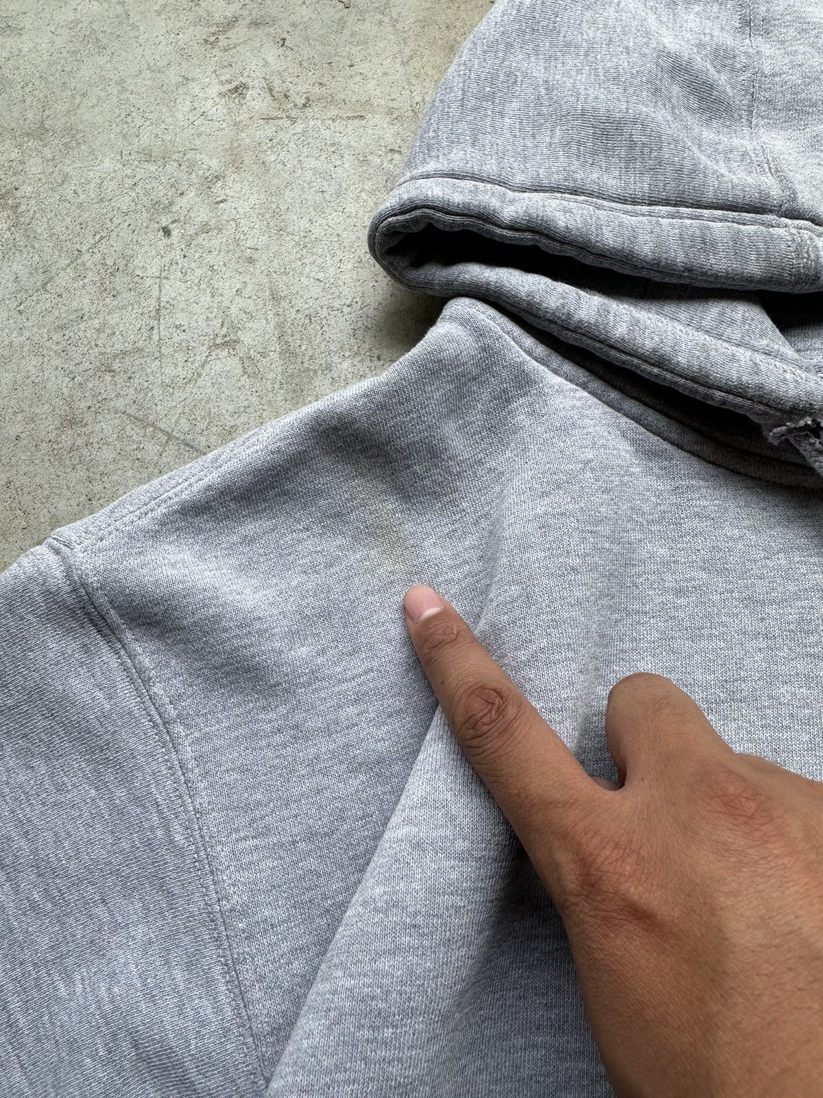 TNA Vintage Y2K Grey Blank hoodie Size US M / EU 48-50 / 2 - 4 Thumbnail
