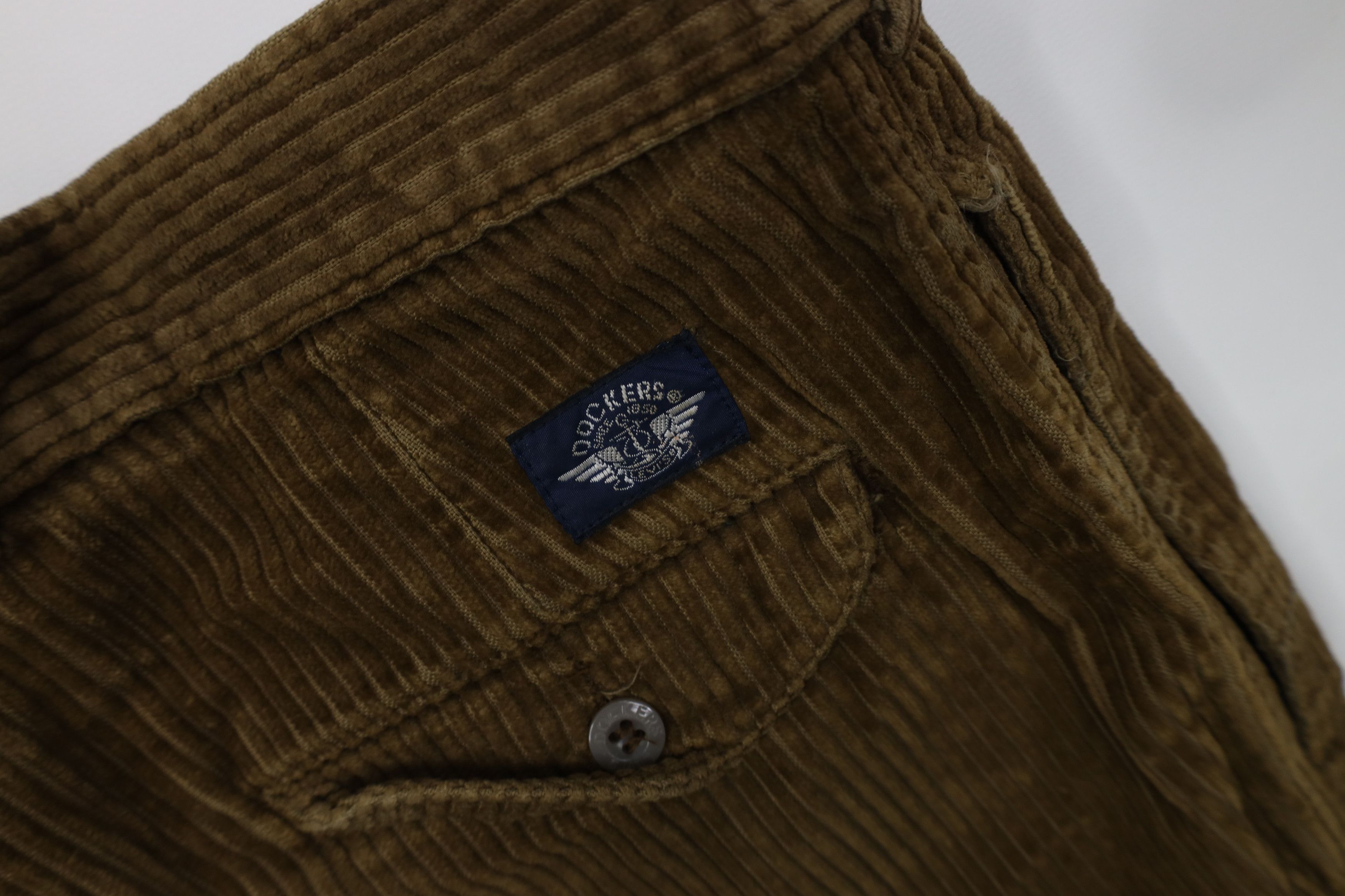 Vintage Vintage 90s Streetwear Baggy Wide Leg Corduroy Pants Brown Size US 38 / EU 54 - 14 Thumbnail