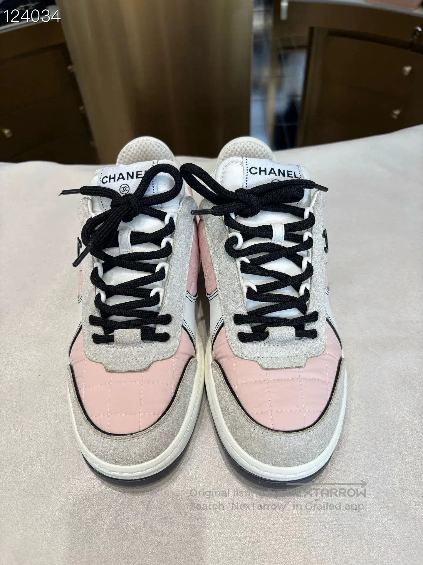Chanel Chanel 23C Mermaid Pink Patchwork Sneakers. Size US 6.5 / IT 36.5 - 1 Thumbnail