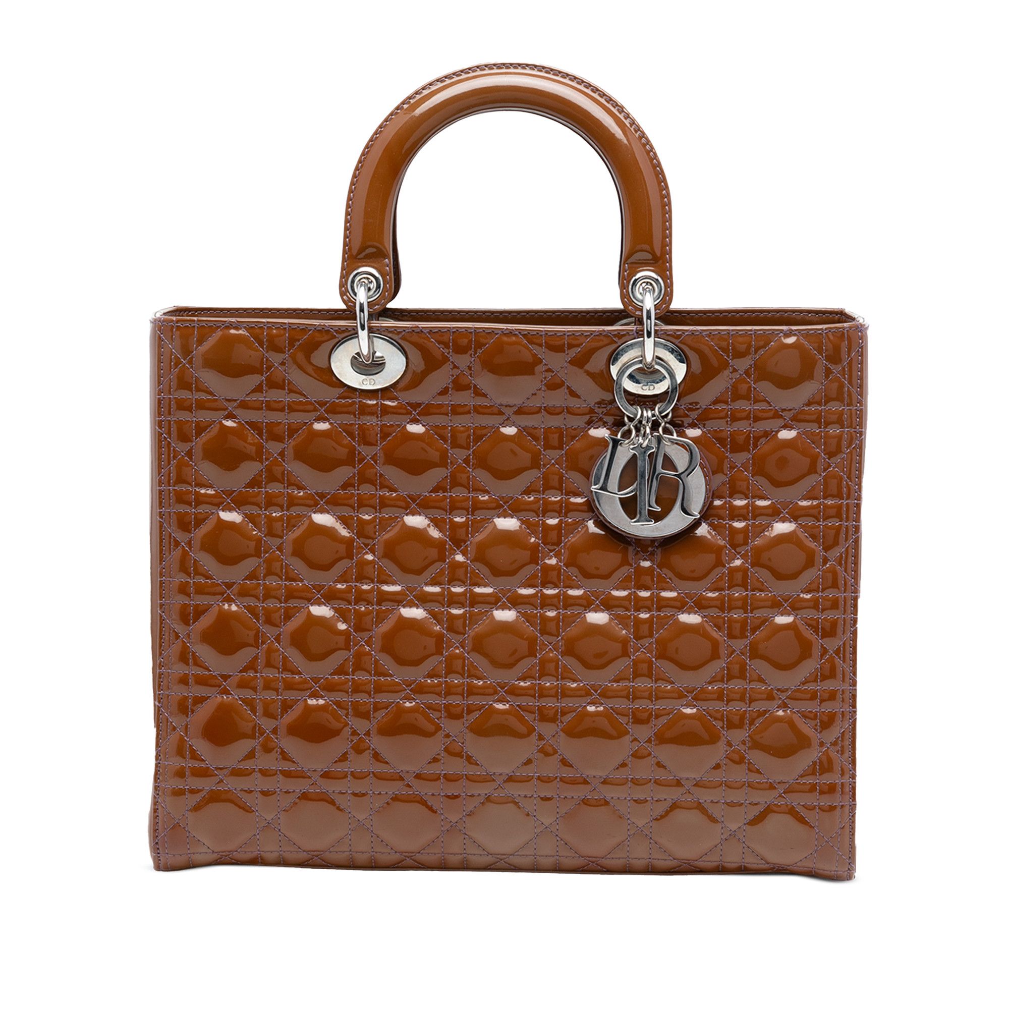 Dior Dior Large Patent Cannage Lady Dior Size ONE SIZE - 1 Thumbnail