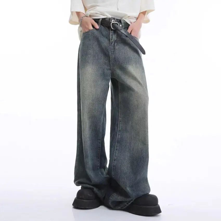 Designer × Japanese Brand Classic Vintage Aged Blue Jeans Size US 33 - 2 Thumbnail