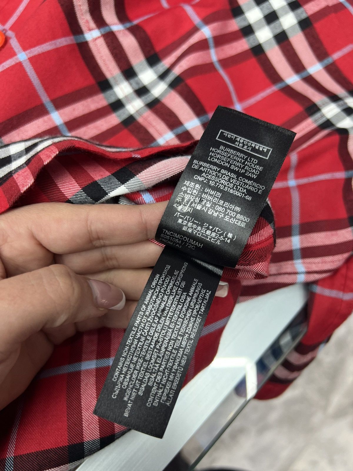 Burberry Burberry Red Stripe Button Up Tee Size US S / EU 44-46 / 1 - 10 Thumbnail