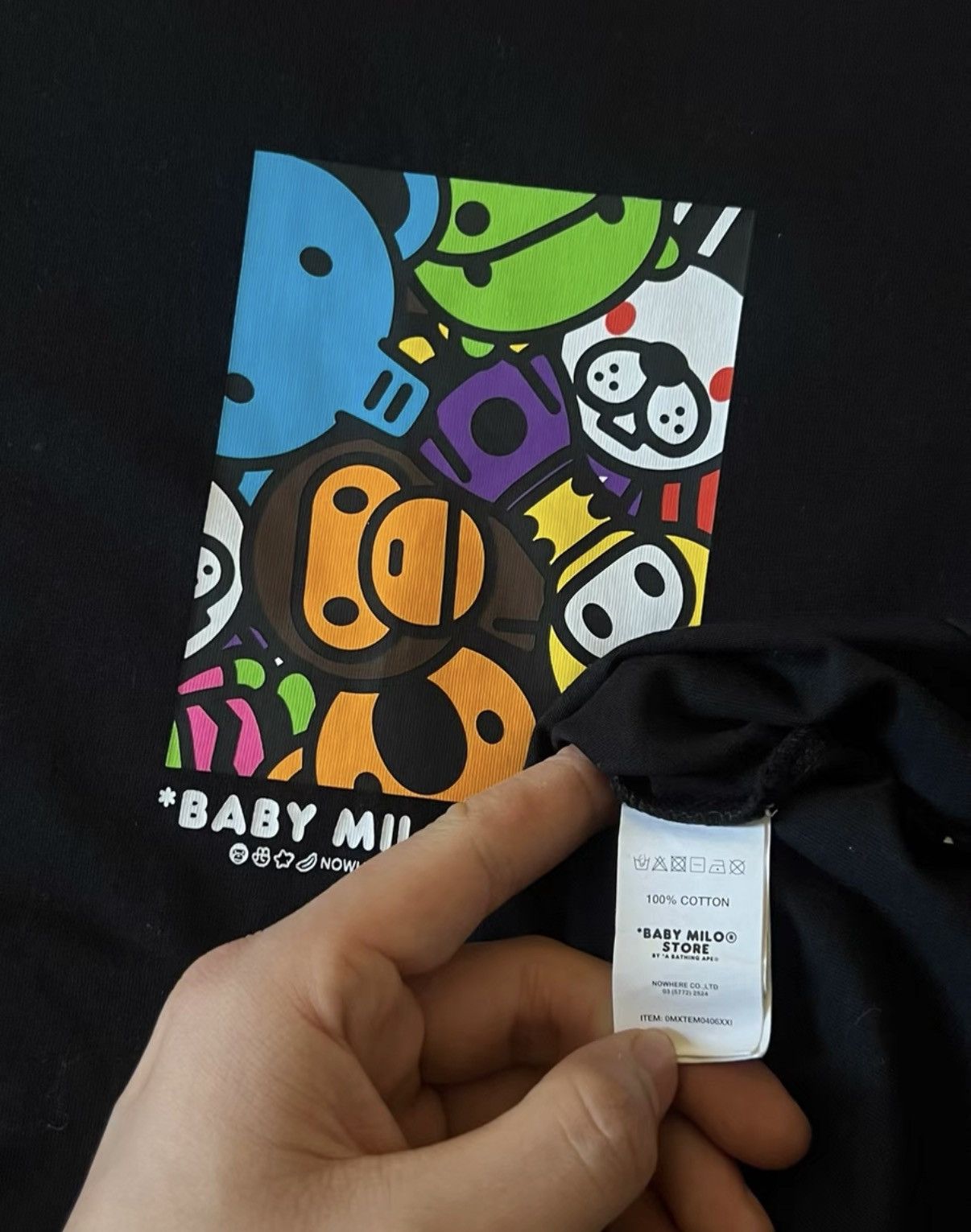 Bape BAPE OG Nigo era, black short-sleeve tee Size US M / EU 48-50 / 2 - 5 Thumbnail
