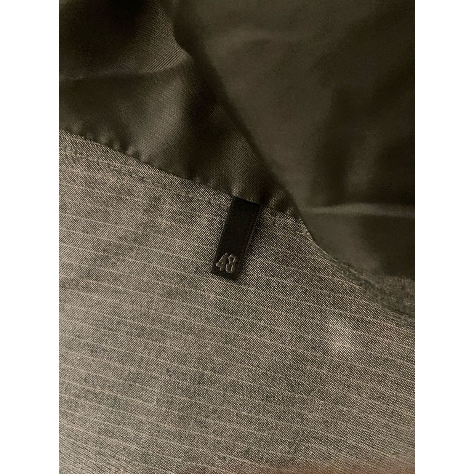 IKKS Ikks- pin Stripe Blazer / size 38R / Gray Size 38R - 8 Thumbnail